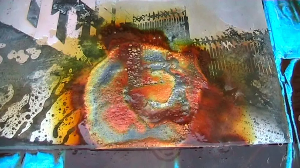 Burning video still
